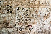 Bagan Myanmar. Paintings of the circumambulatory corridor of the Sulamani temple. 